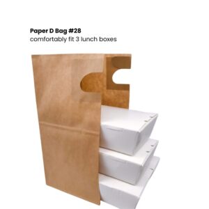 paper d handle bag for takeaway