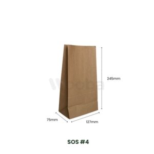 sos 4 recycled paper bag