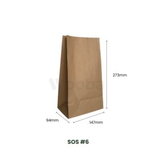 sos 6 recycled paper bag