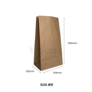 sos 8 recycled paper bag