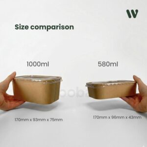 rectangle kraft food container