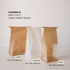 kraft paper bag with window