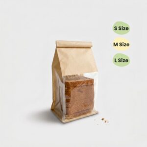 Resealable tin tie bakery bag with window wholesale supplier KL