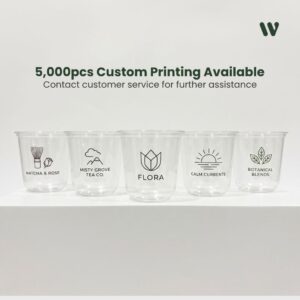 10oz PET U Shape Cup logo printing Kuala Lumpur