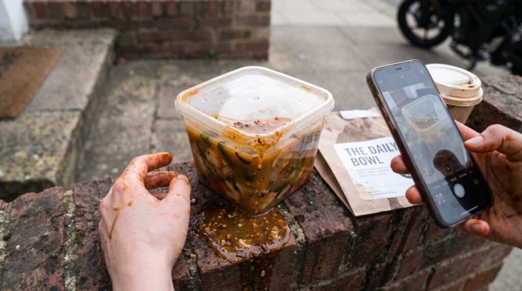 poor food delivery experience