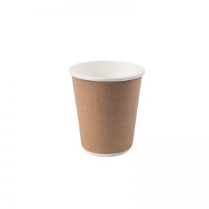8oz Double Wall Hot Cup - Kraft
